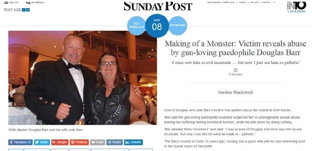 Το δημοσίευμα της Sunday Post