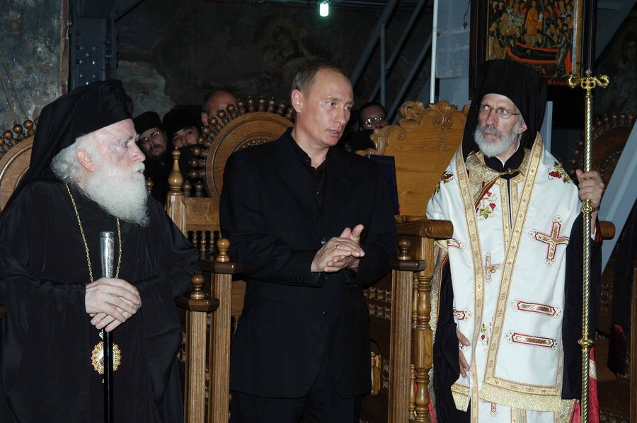 Από την προηγούμενη επίσκεψη του Βλαντιμίρ Πούτιν στο Άγιο Όρος, το 2005