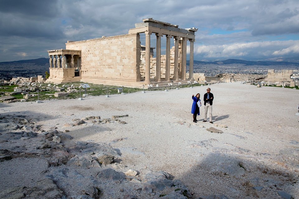 Από την ξενάγηση στην Ακρόπολη (Φωτογραφία Chuck Kennedy)