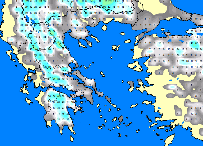 Ο καιρός την Παρασκευή 27/01/17