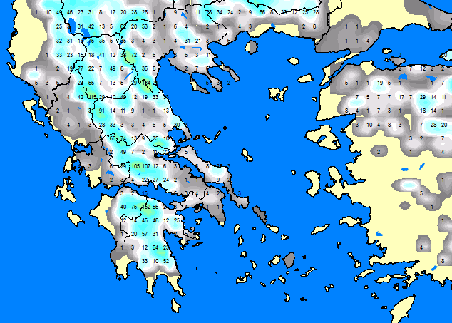 Ο καιρός το Σάββατο 28/01/17