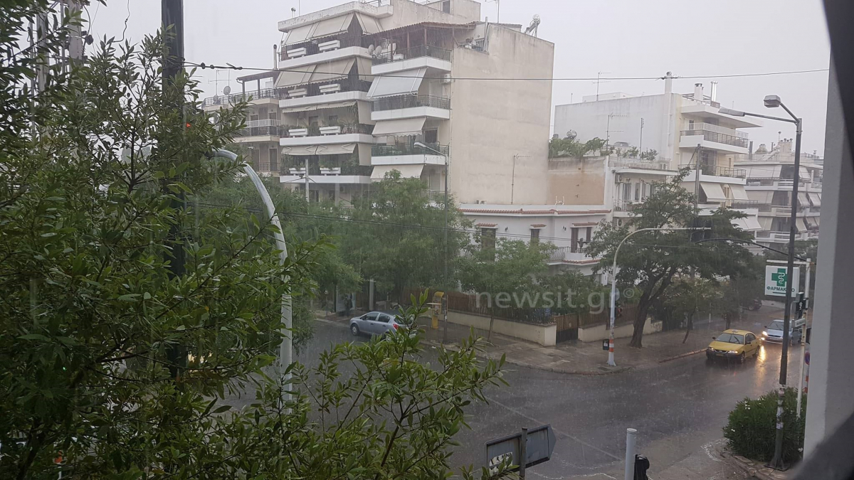 Δυνατή η βροχή στο Γαλάτσι