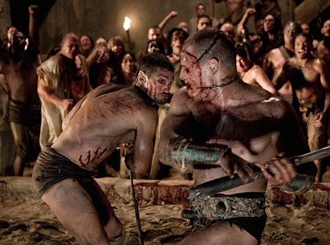 Σκηνή από την σειρά "Spartacus"