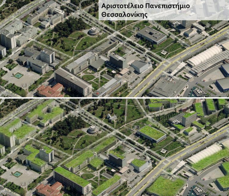 «Ανάσα» για τους Θεσσαλονικείς οι πράσινες ταράτσες (φωτό)