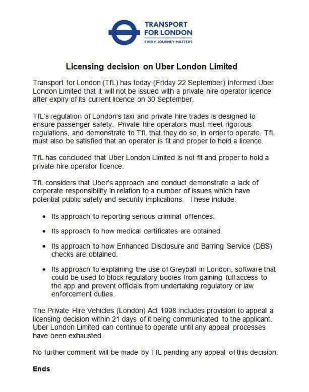 Uber Λονδίνο