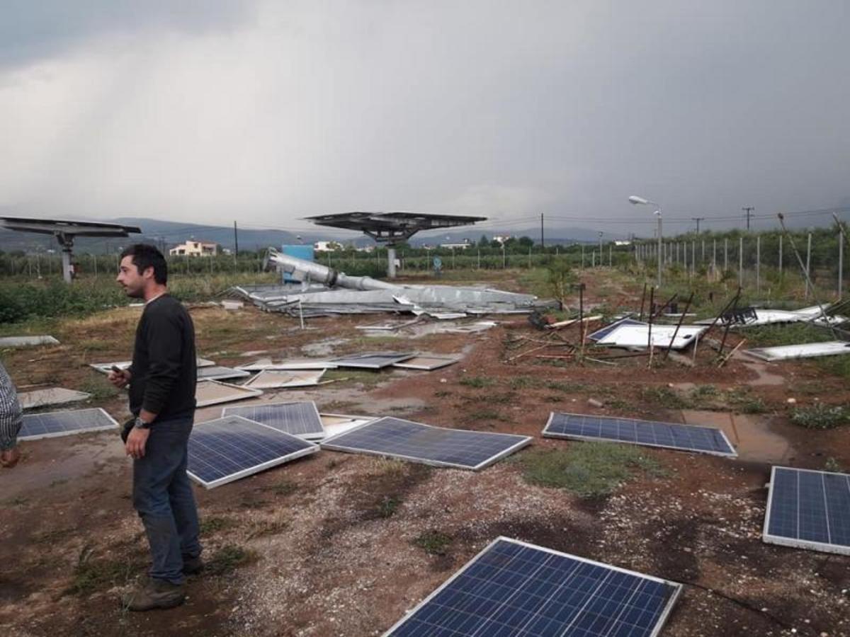 Ανυπολόγιστη καταστροφή στην Αργολίδα – Χαλάζι και καταιγίδες “σάρωσαν” φωτοβολταϊκά και καλλιέργειες [pics, vid]