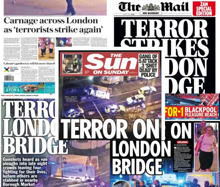 Τρομοκρατική επίθεση στο Λονδίνο: Τα “ματωμένα” βρετανικά πρωτοσέλιδα [pics]