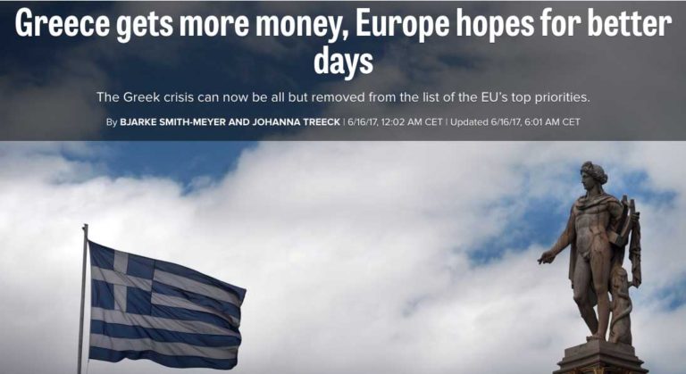 Politico και Handelsblatt πανηγυρίζουν για την Ελλάδα