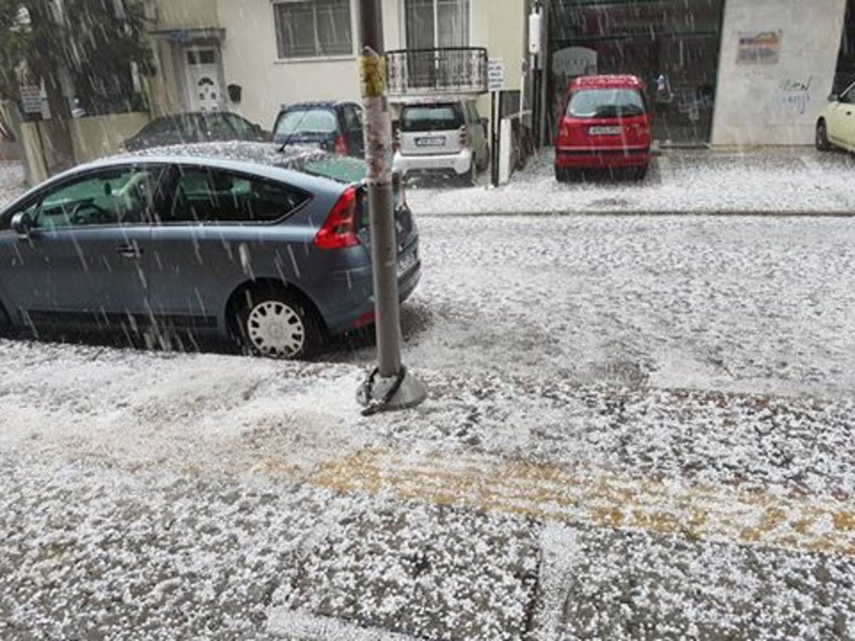 Το έστρωσε με… χαλάζι στην Ξάνθη! [pics, vid]