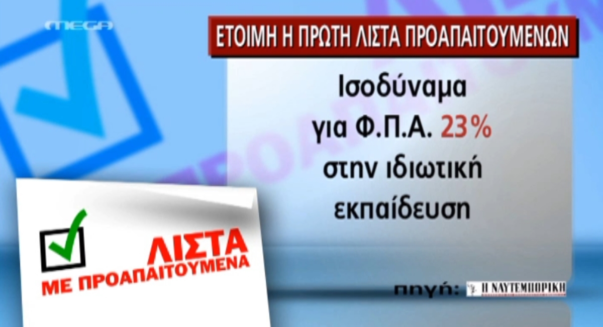 Τα μέτρα που έρχονται