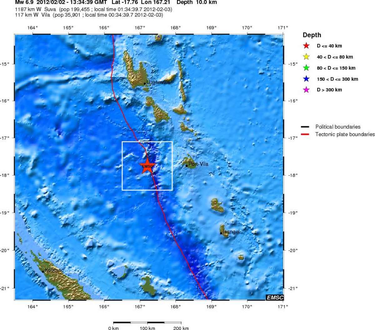 Σεισμός 6,9 ρίχτερ στον Ειρηνικό Ωκεανό