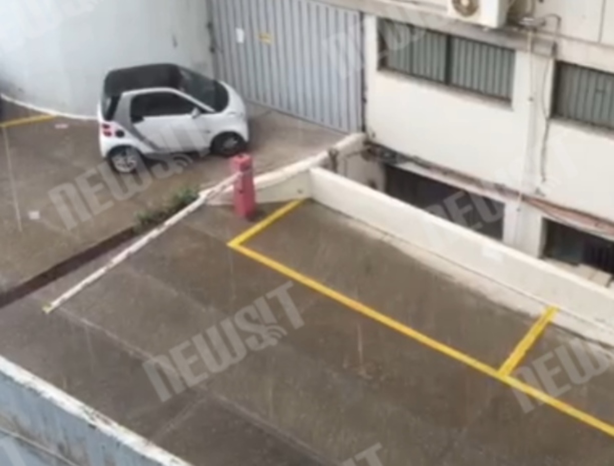 Χαλαζόπτωση στη λεωφόρο Κηφισίας