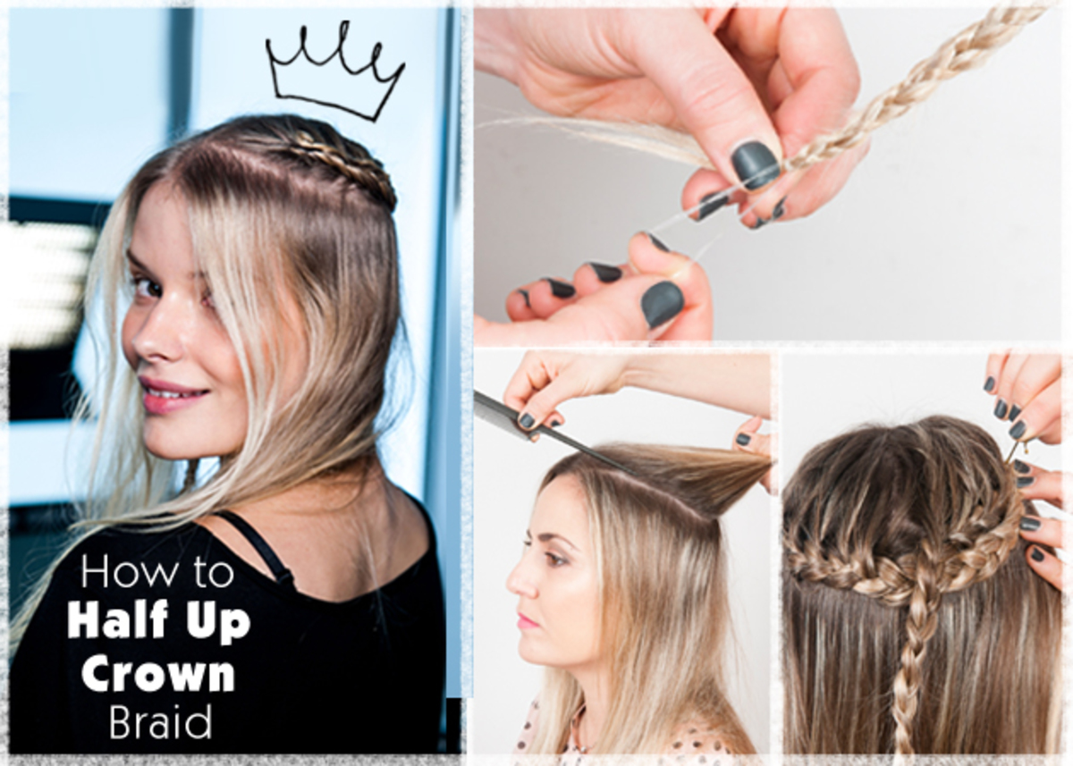 Πώς να κάνεις ένα half up crown braid στα μαλλιά σου!