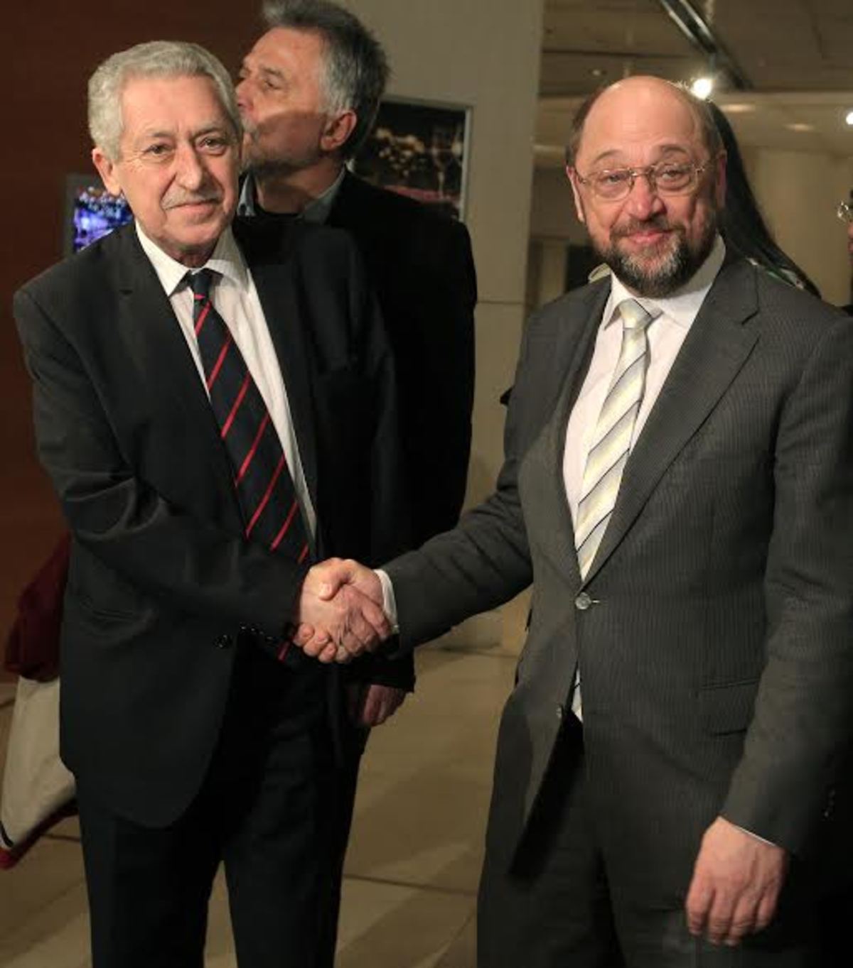 Η συνάντηση Κουβέλη – Σουλτς – ΦΩΤΟ