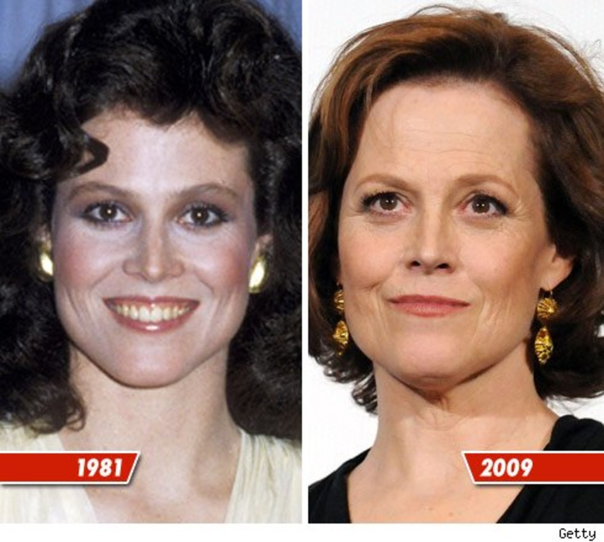 Αριστερά η διάσημη ηθοποιός το 1981