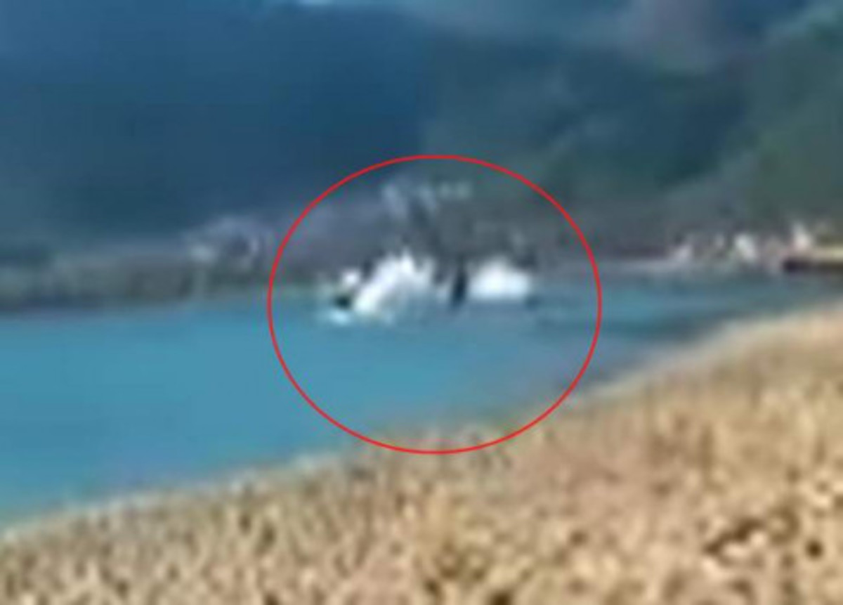 Ντοκουμέντο της συντριβής ελικοπτέρου