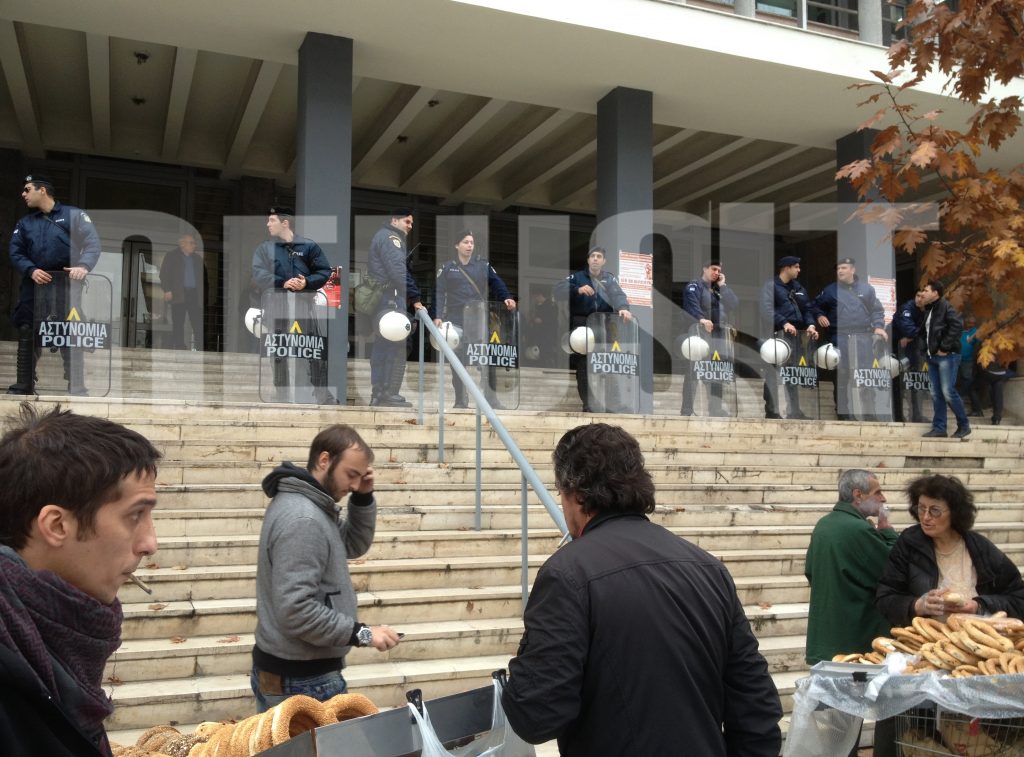 Ένταση στα δικαστήρια Θεσσαλονίκης