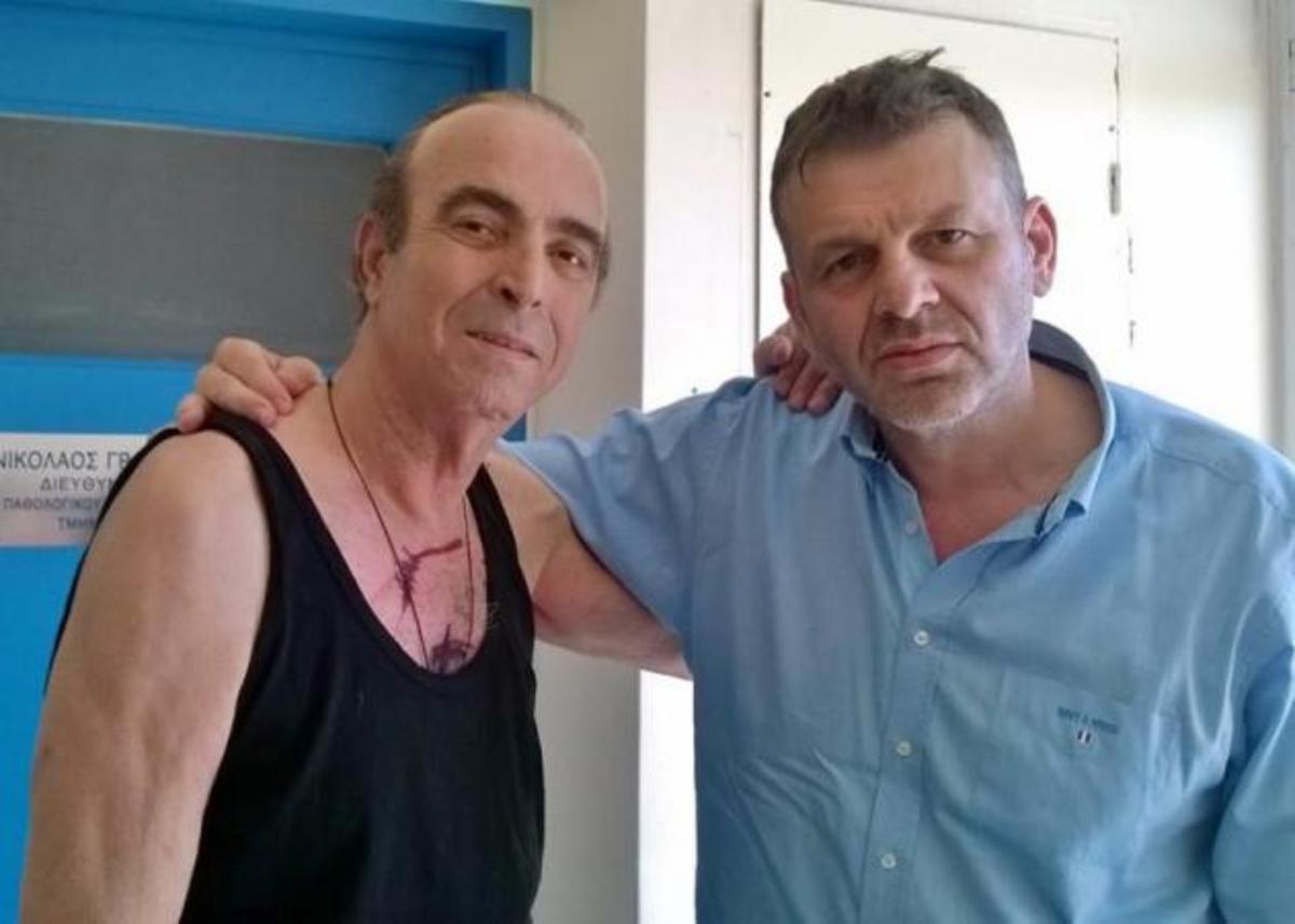 Γιώργος Βασιλείου: Ο Απόστολος Γκλέτσος στο πλευρό του στο νοσοκομείο όπου δίνει τη μάχη με τον καρκίνο!