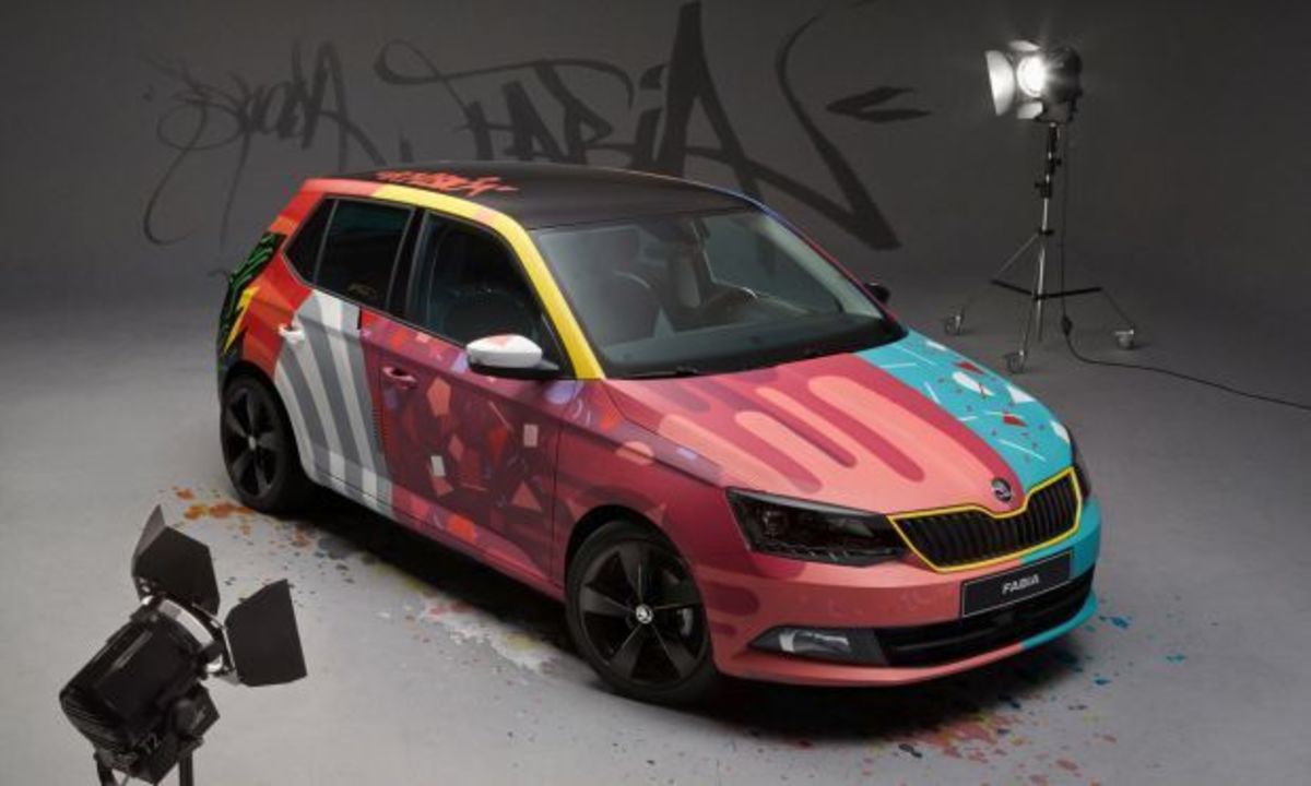 Μια Škoda Fabia μετατρέπεται σε έργο τέχνης