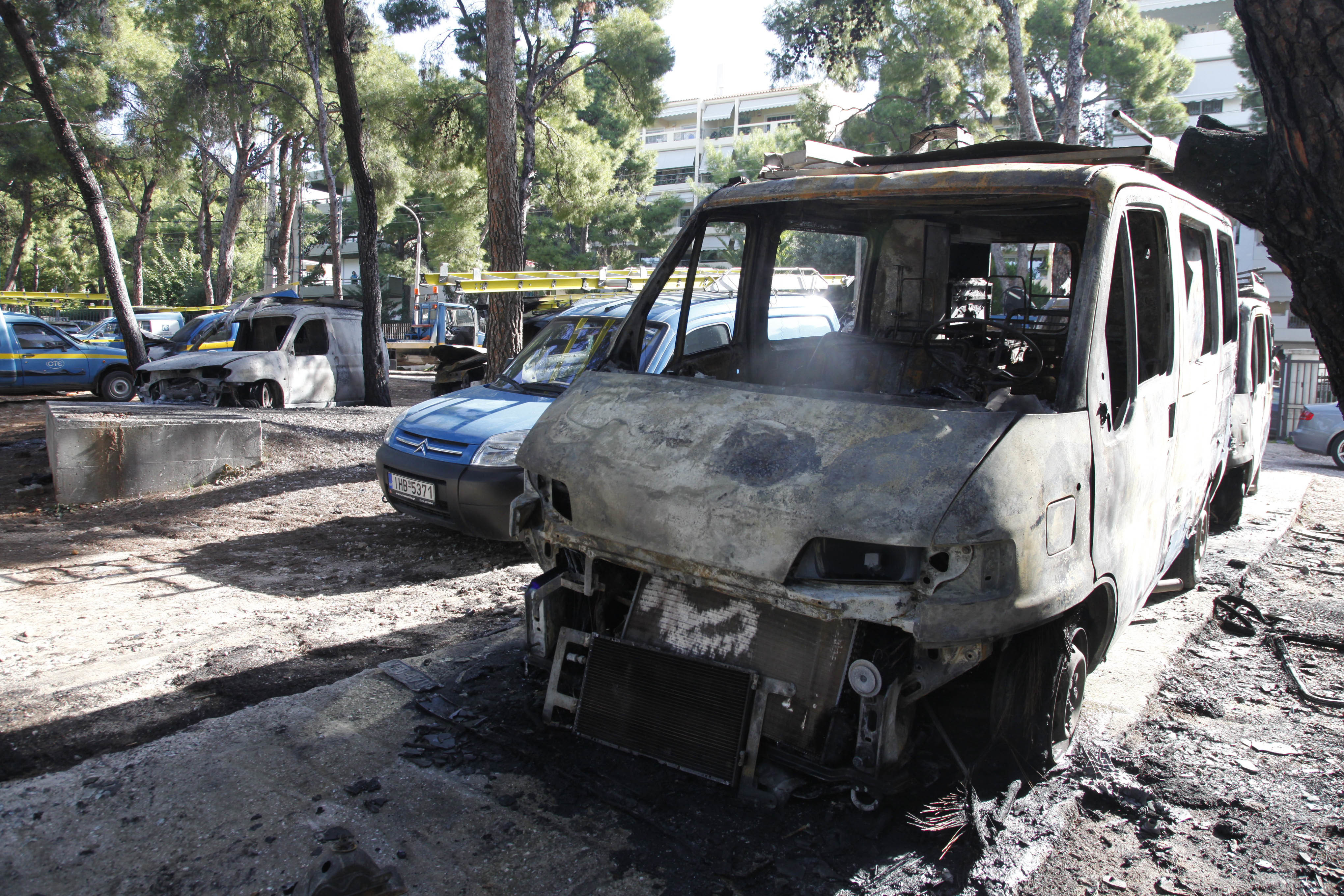 Χανιά: Κάηκαν τα αυτοκίνητα εταιρείας security