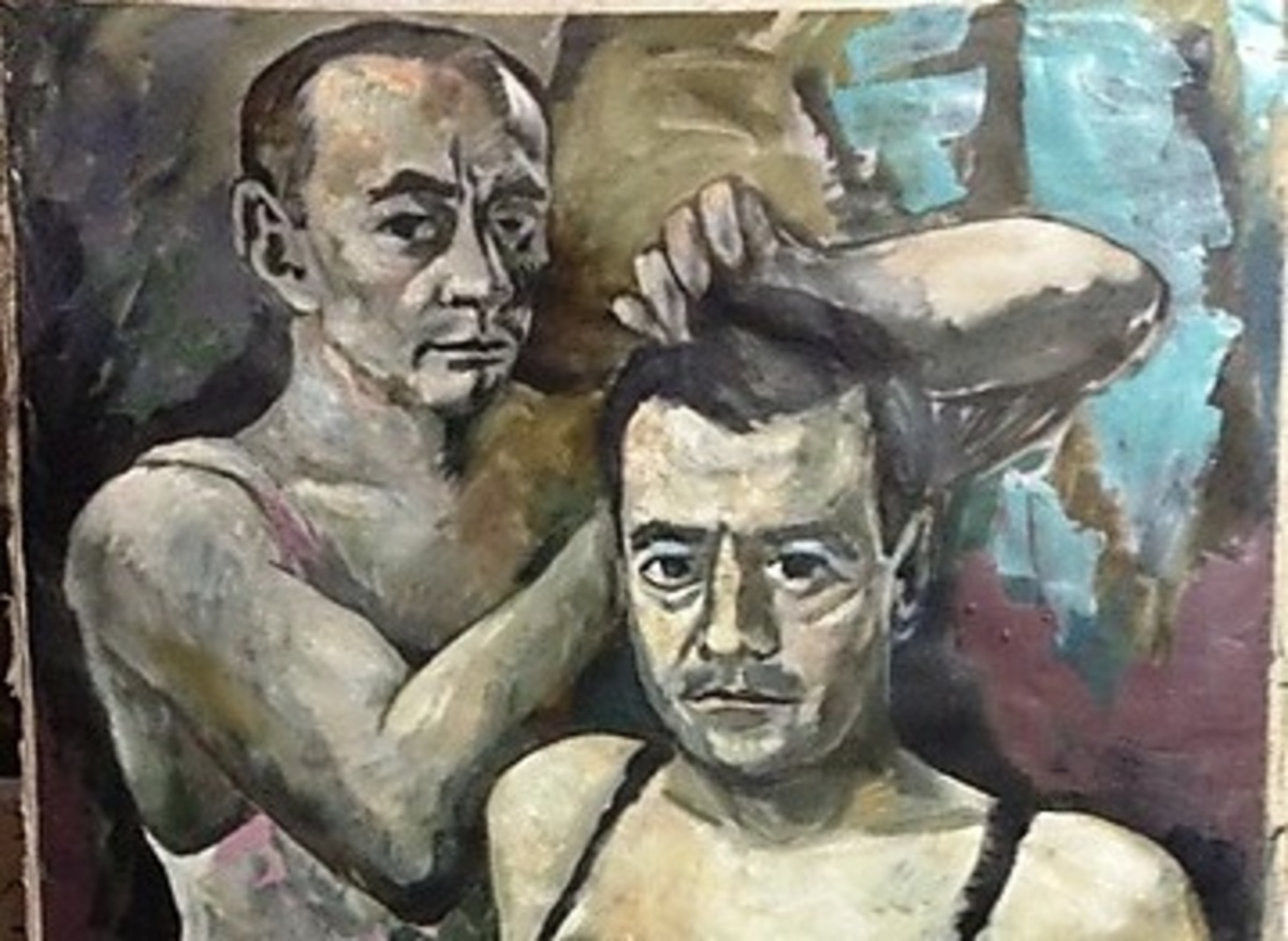 Κατασχέθηκε πίνακας που απεικόνιζε τους Πούτιν και Μεντβέντεφ με γυναικεία εσώρουχα
