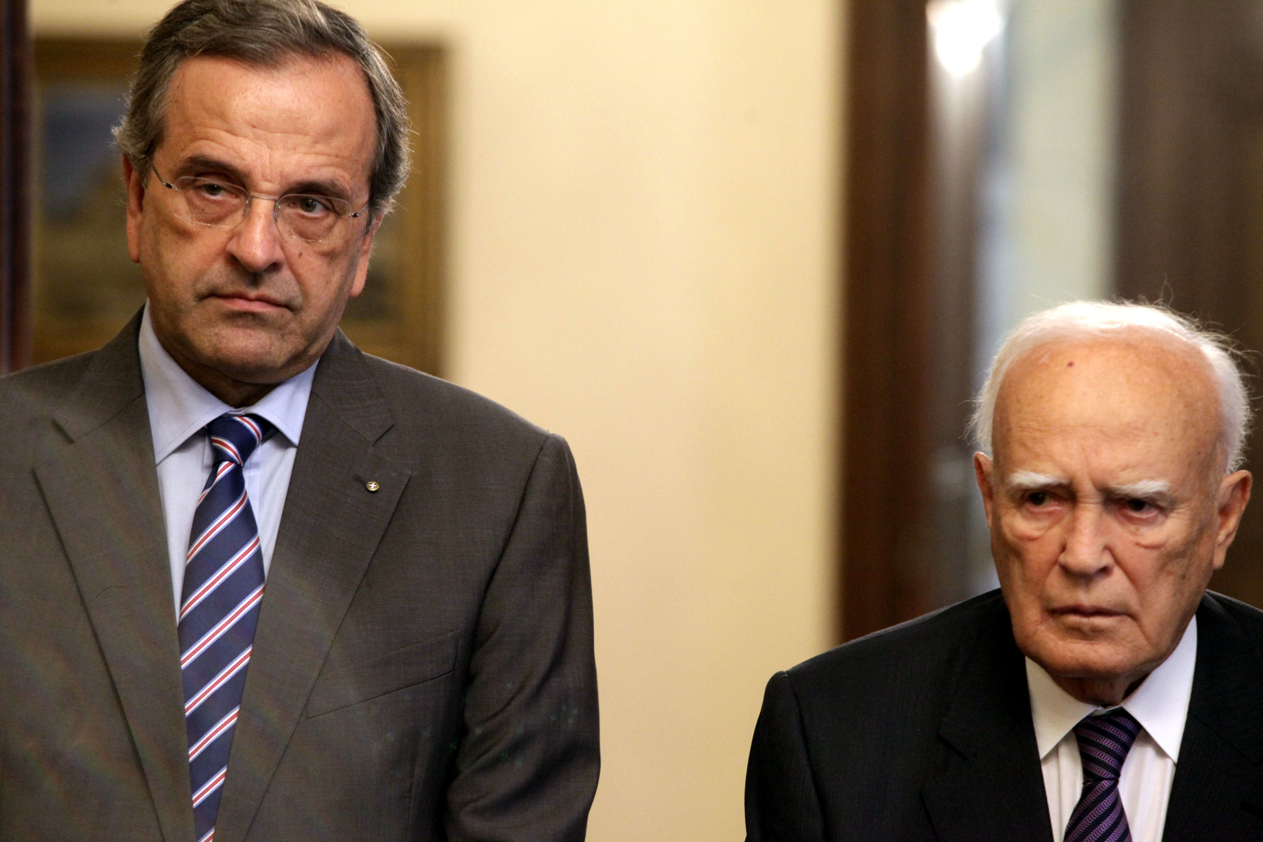 45λεπτη συνάντηση Σαμαρά – Παπούλια
