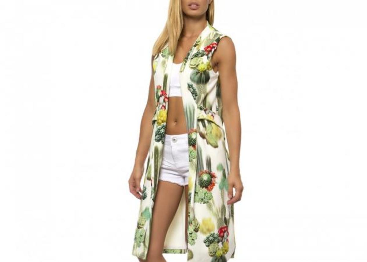 Floral μακρύ γιλέκο: Αναβάθμισε το look σου!