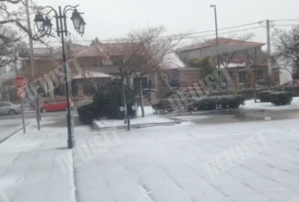 Η Πεντέλη στα λευκά