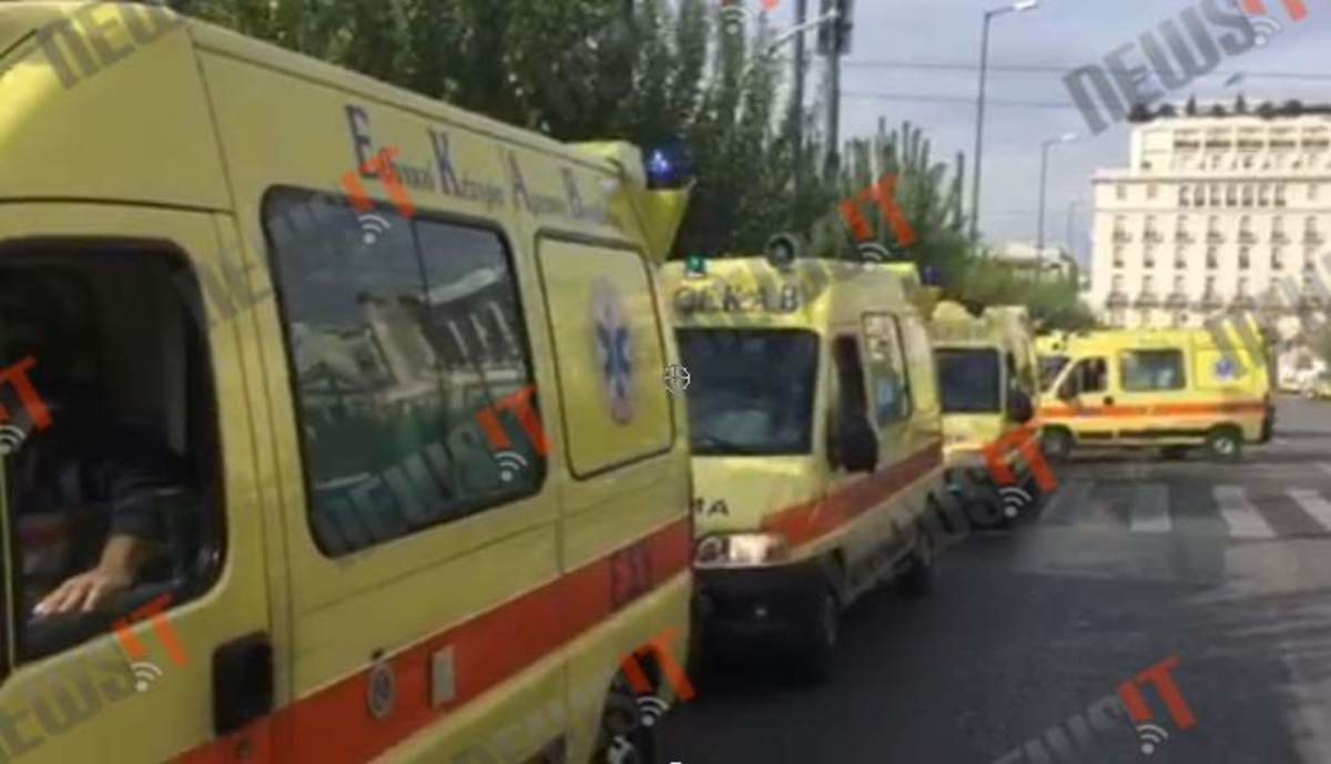 Διαμαρτυρία ΕΚΑΒ στη βουλή