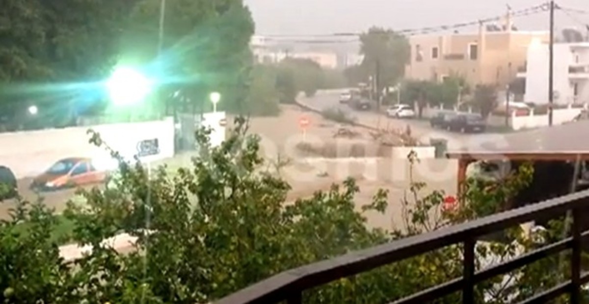 Εικόνες καταστροφής στην Ρόδο