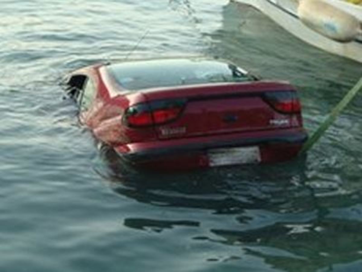 Υγρός τάφος αυτοκίνητο στη Θάσο