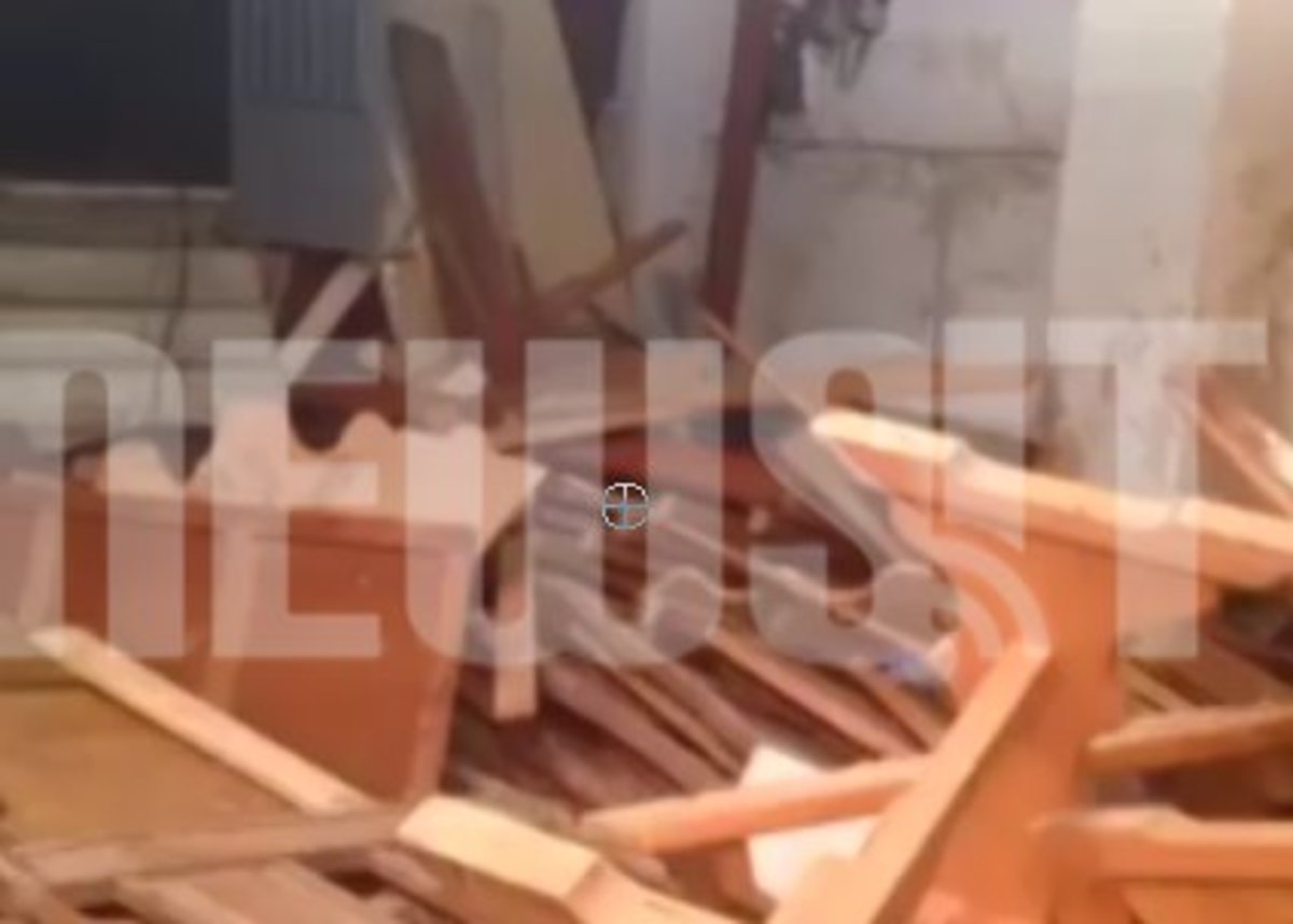 Καταστροφές σε ξυλουργείο Περιστερίου