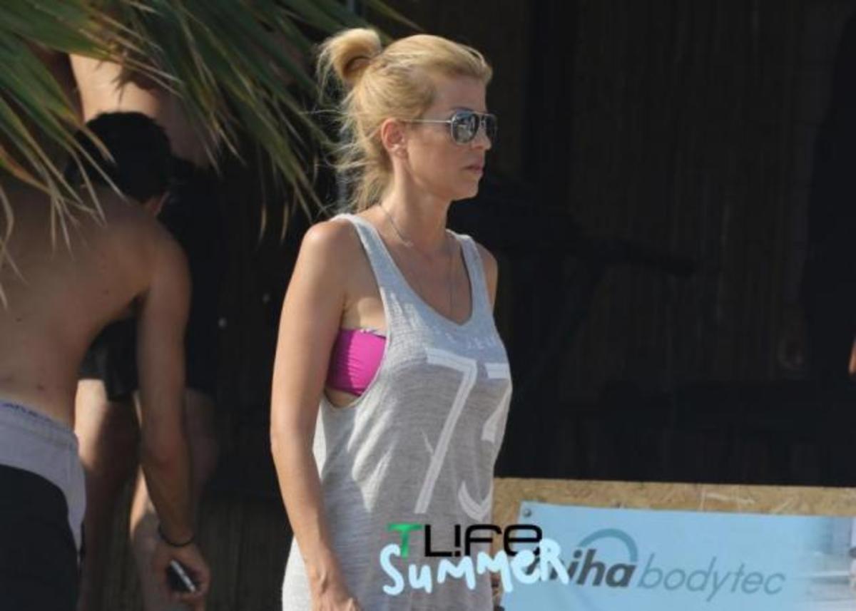 Ελένη Ράπτη – Λούκας Γιώρκας: Είναι αχώριστοι! Δείτε το ζευγάρι να κάνει μαζί γυμναστική στη Μύκονο