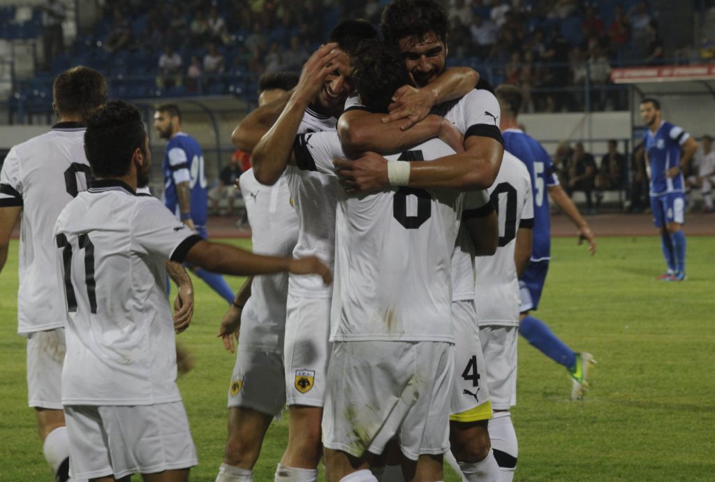 Η ΑΕΚ κέρδισε τον Απόλλωνα με δυο γκολ του Μούργκα ΦΩΤΟ EUROKINISSI