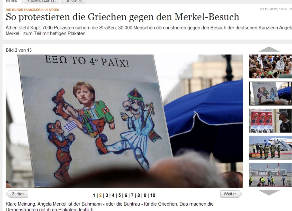 Γερμανικά ΜΜΕ: Έτσι υποδέχθηκαν οι Έλληνες την Μέρκελ