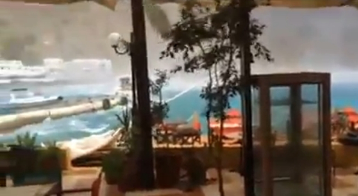 Ανεμοστρόβιλος στα Σφακιά