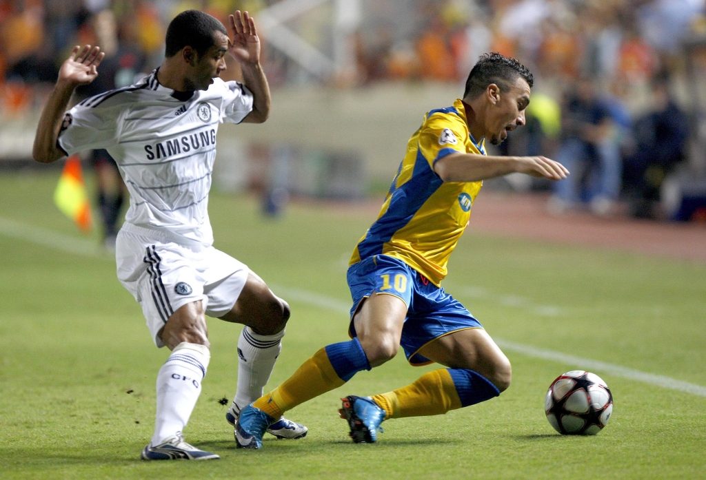 To 2009 ο ΑΠΟΕΛ είχε βρεθεί ξανά στους ομίλους του Τσάμπιονς Λιγκ. Εδω από τον αγώνα με την Τσέλσι. ΦΩΤΟ EUROKINISSI