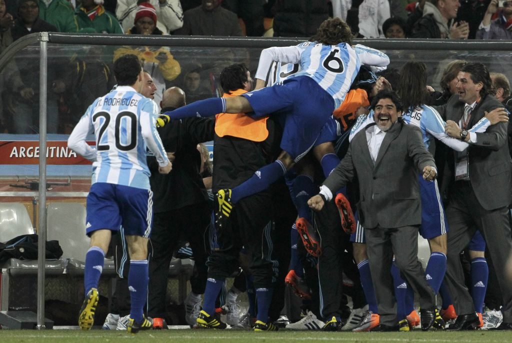 Με έξαλλο τρόπο πανηγύρισαν οι Αργεντίνοι τα γκολ που σημείωσαν