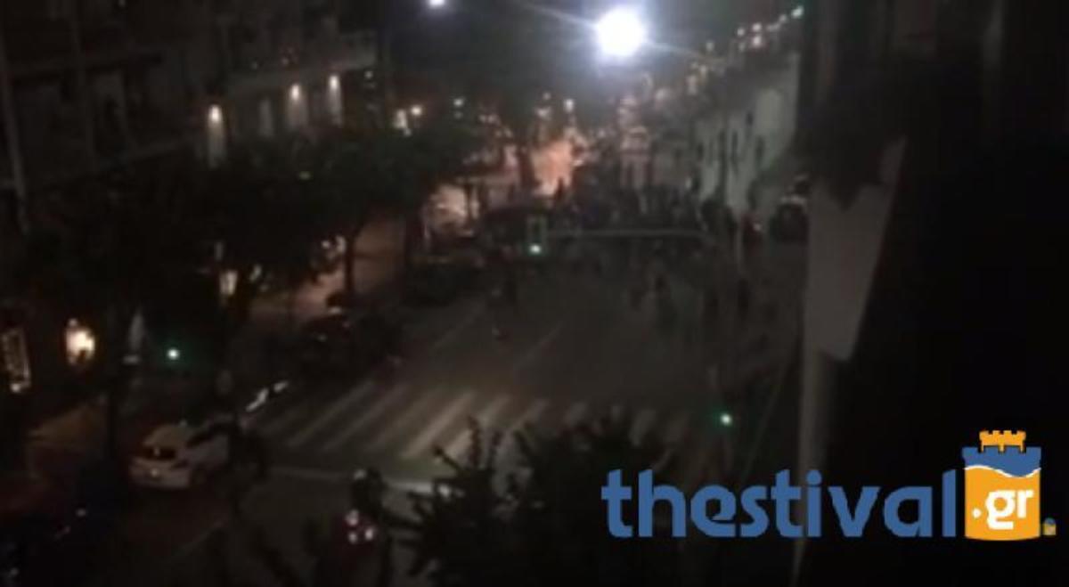 ΠΑΟΚ – Ντόρτμουντ: Κοινή πορεία Γερμανών και… Αριανών στην Τσιμισκή (VIDEO)