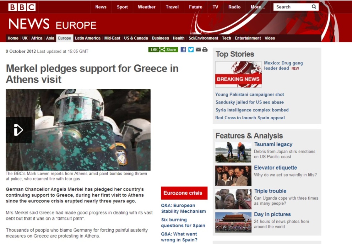 Διεθνή ΜΜΕ: Καλή βαθμολογία από την Μέρκελ με… “θερμή” υποδοχή