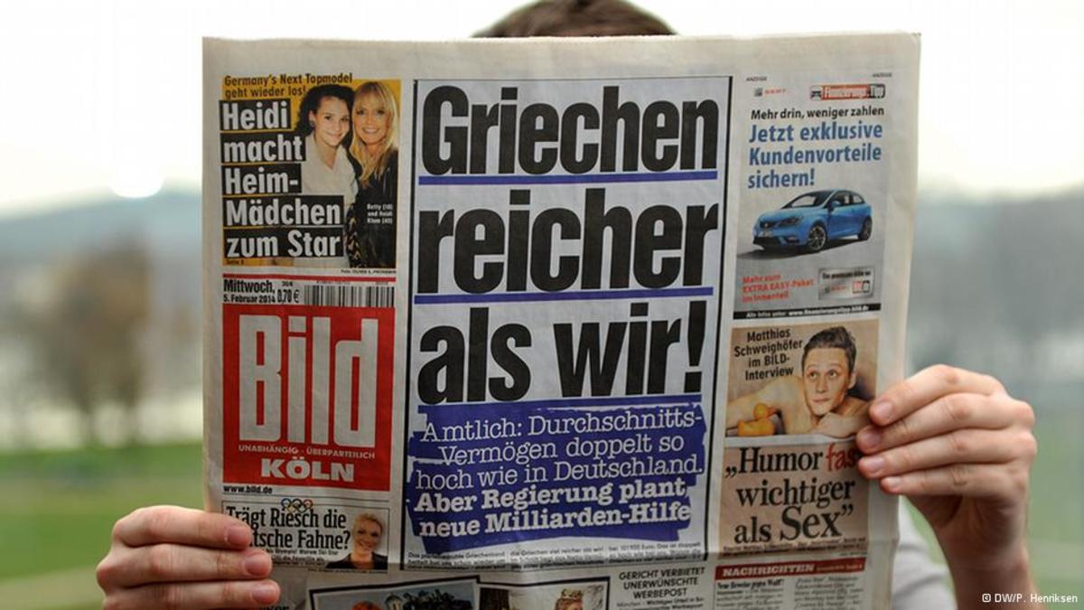 Bild: Φόρο στους Έλληνες είναι πιο πλούσιοι από μας
