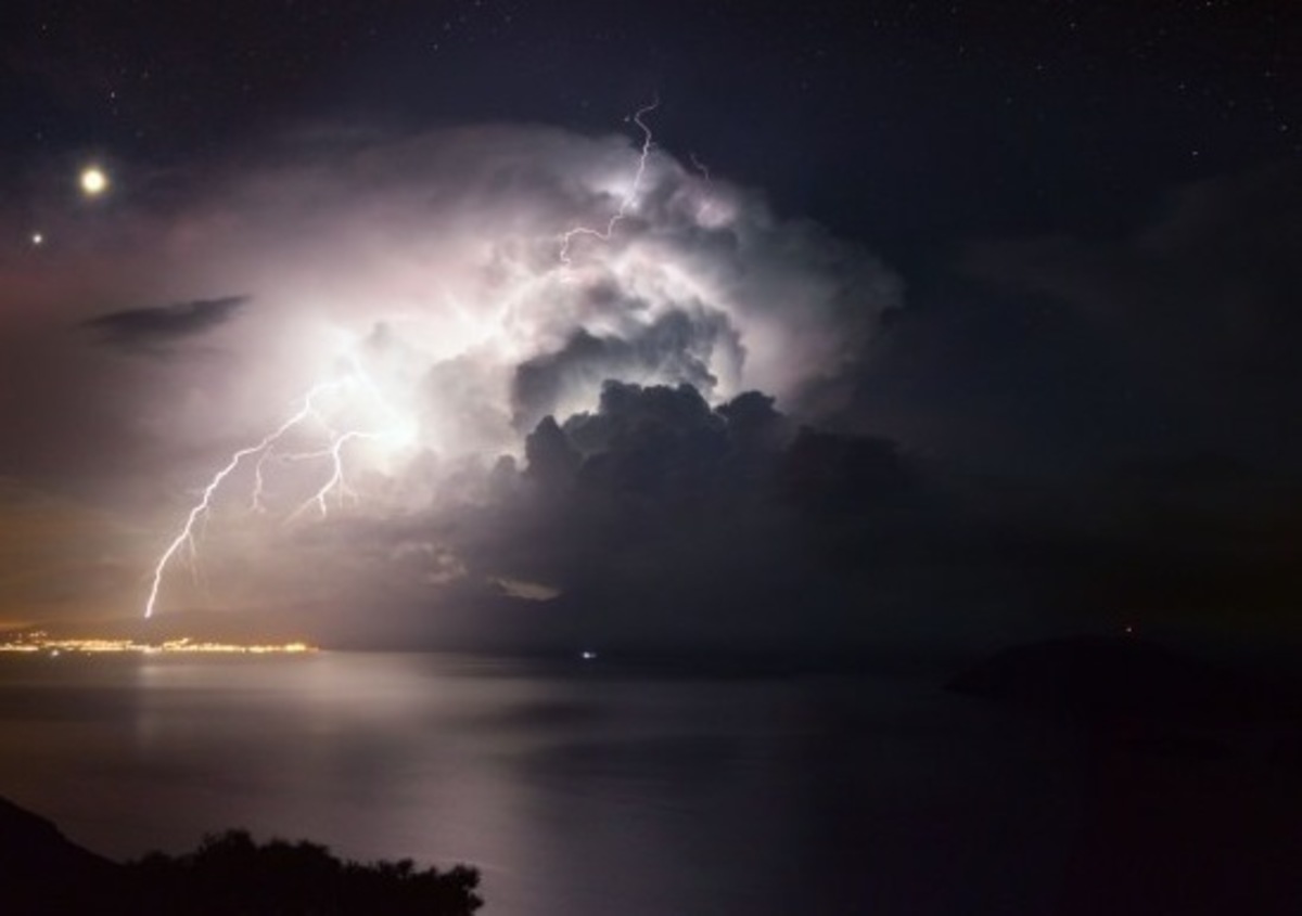 Ηλεκτρική καταιγίδα στη Σάμο