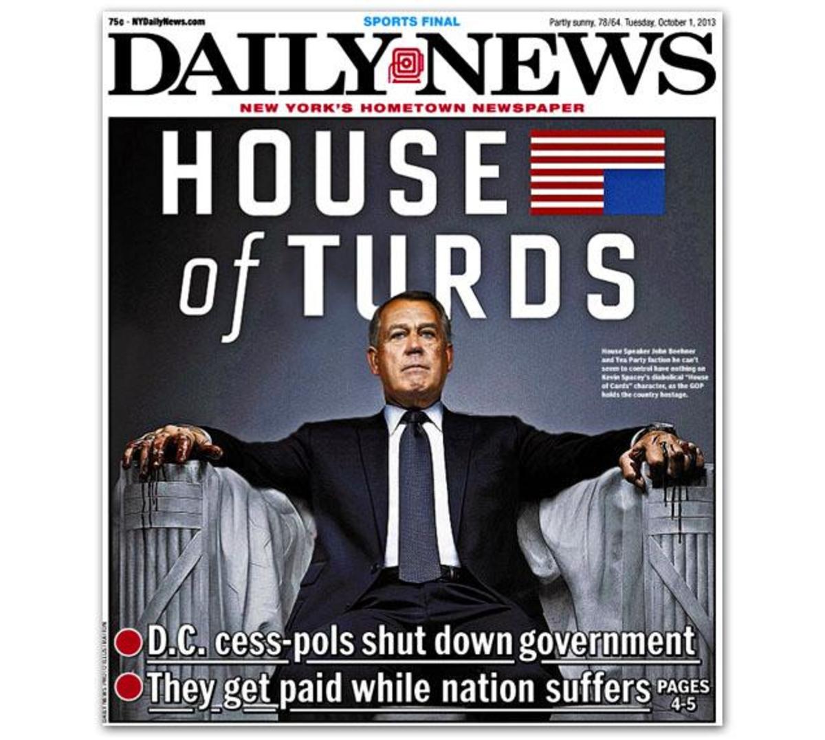 Το σημερινό πρωτοσέλιδο της Daily News