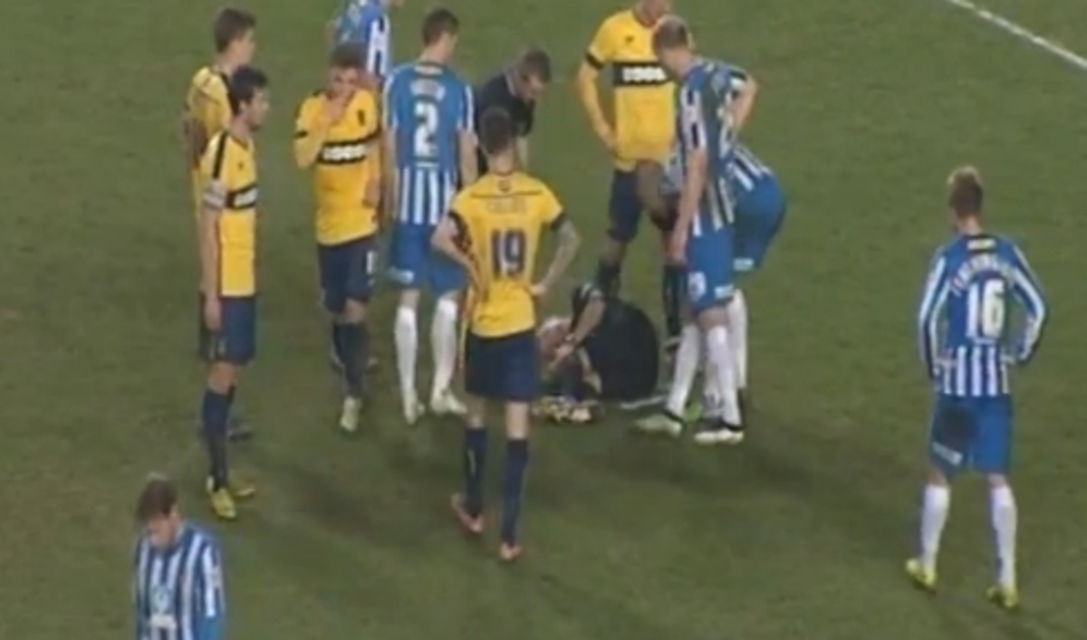 Ζωγράφισε με σπρέι τον διαιτητή