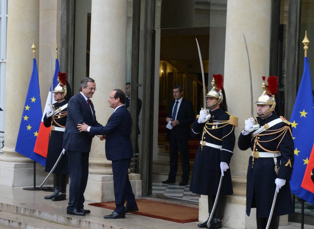 Ο Α. Σαμαράς στην πορεία συμπαράστασης στο Παρίσι για το φρικτό αιματοκύλισμα