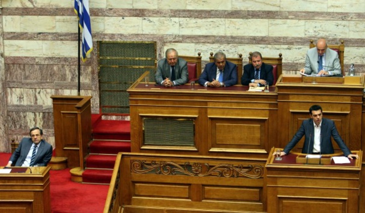 Τσίπρας: Κοιτάξτε με κ. πρωθυπουργέ – Σαμαράς: Κοιτάω αλλού για να μην γελάω
