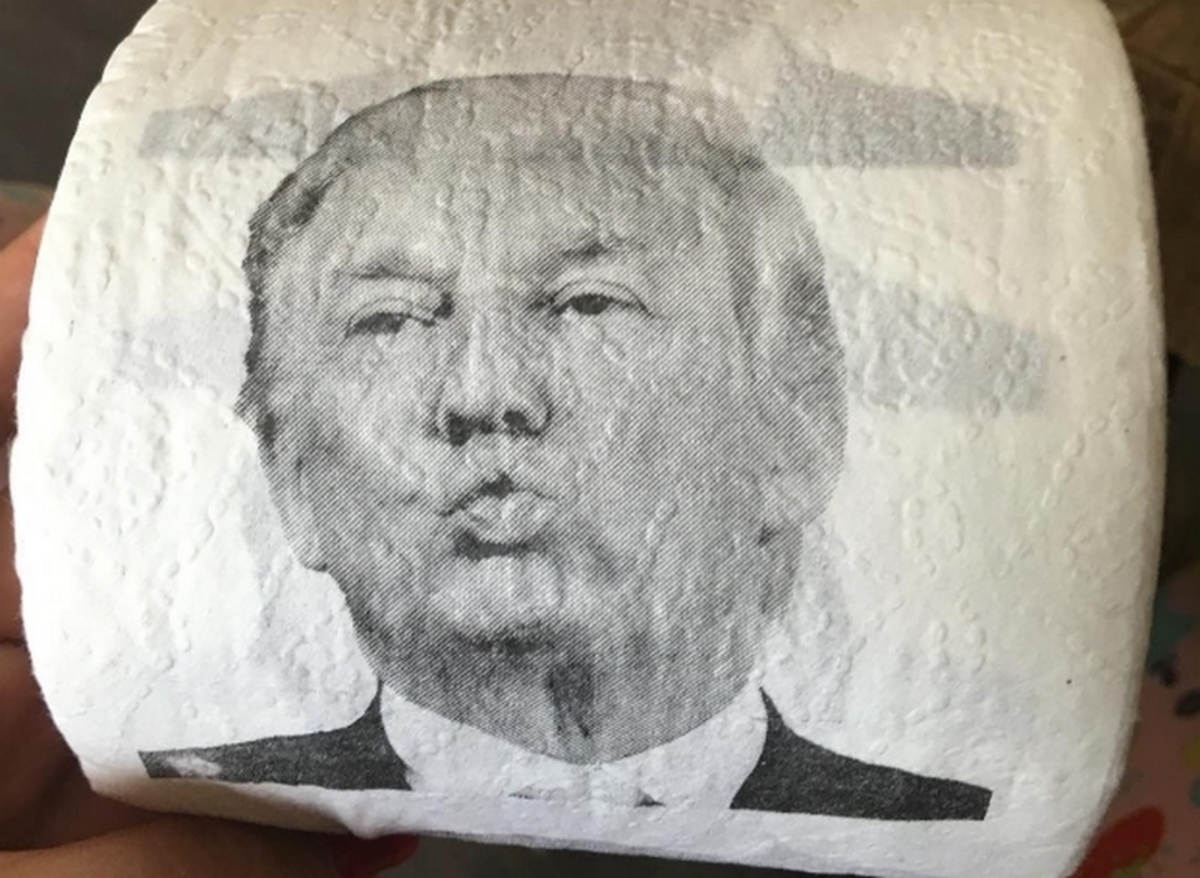 Χαρτί τουαλέτας με το πρόσωπο του Ντόναλντ Τραμπ!