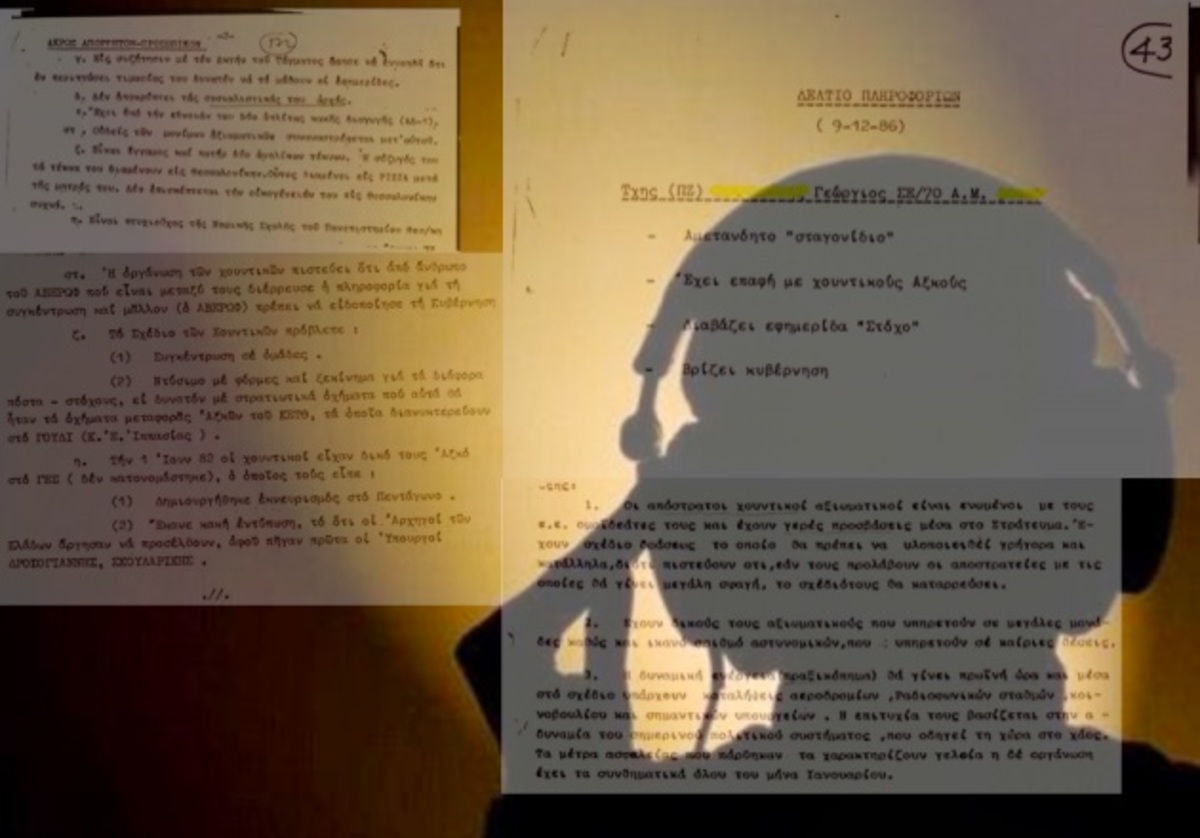 Έγγραφα ντοκουμέντα για τις παρακολουθήσεις αξιωματικών από το 1974 ως το 1986!