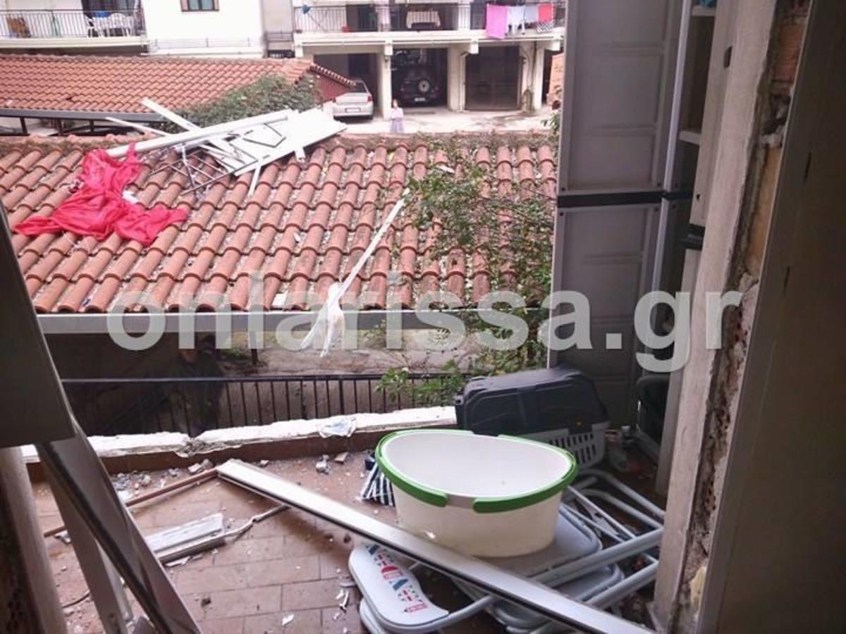 Έκρηξη σε διαμέρισμα στο κέντρο της Λάρισας – Ένας τραυματίας [pics]