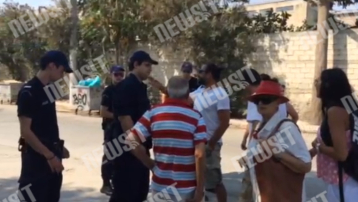 Κάτοικοι διαμαρτύρονται για μετανάστες